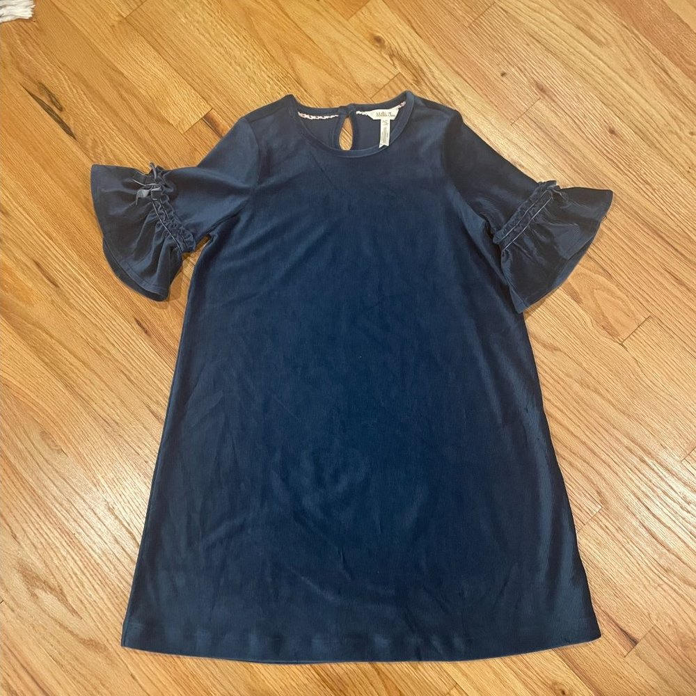 Matilda jane Party in Blue Velour Dress, NWOT, Size 10